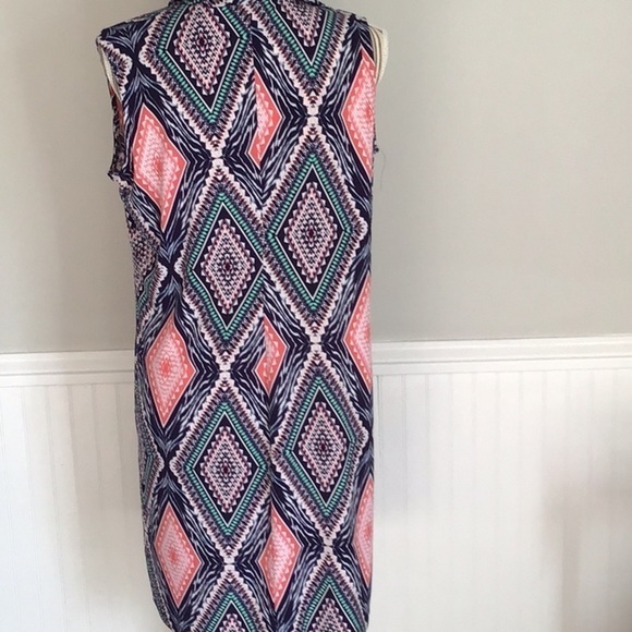 En Focus Studio Pattern Dress Size 12 Sleeveless - Picture 5 of 6